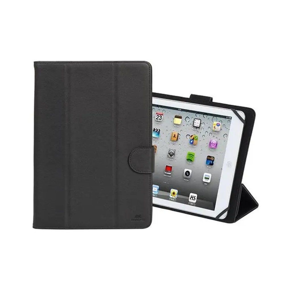 RIVACASE Custodia Nera in Similpelle per Tablet da 10,1"