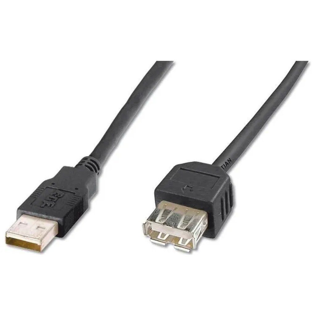 Assmann Cavo USB 2.0 A Maschio-Femmina, 3 m, Nero Assmann Cavo USB 2.0 A Maschio-Femmina, 3 m, Nero