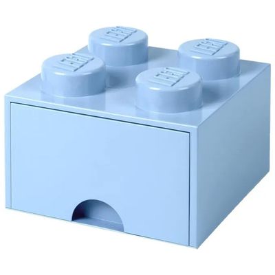 ROOM COPENHAGEN LEGO Storage Brick 4 cassettiera blu chiaro, 4,7 L