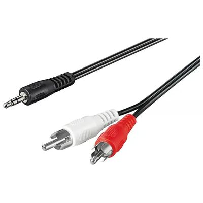 Goobay 50441 Cavo audio jack 3,5 mm a 2 RCA, 10 m