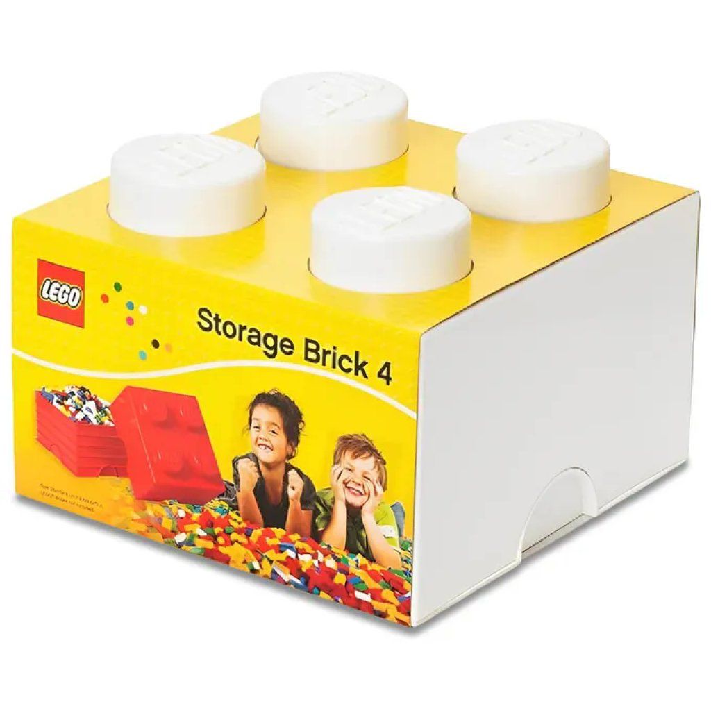 LEGO Contenitore Brick con 4 Cassetti Impilabile Bianco LEGO Contenitore Brick con 4 Cassetti Impilabile Bianco