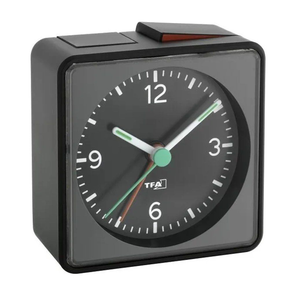 TFA-Dostmann 60.1013.01 Sveglia Analogica Nera con Snooze TFA-Dostmann 60.1013.01 Sveglia Analogica Nera con Snooze