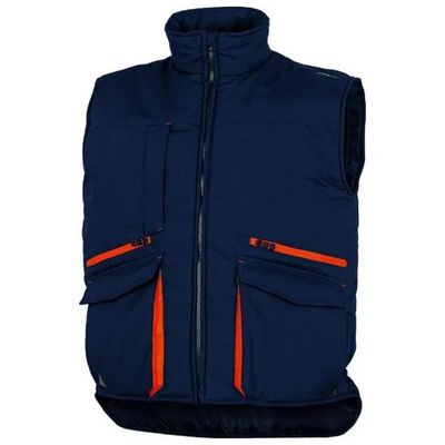 DELTA PLUS Gilet da lavoro imbottito Delta Plus Sierra 2 blu e arancio, taglia XL DELTA PLUS Gilet da lavoro imbottito Delta Plus Sierra 2 blu e arancio, taglia XL