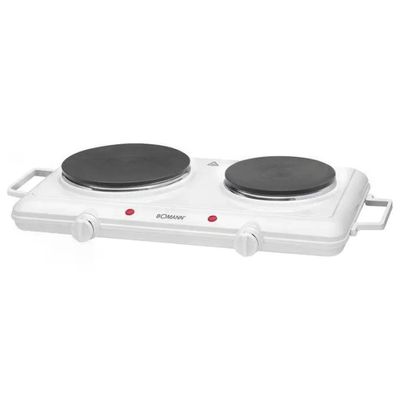 Bomann DKP 5028 CB Fornello Elettrico Doppio da Tavolo, 2500 W, Bianco Bomann DKP 5028 CB Fornello Elettrico Doppio da Tavolo, 2500 W, Bianco