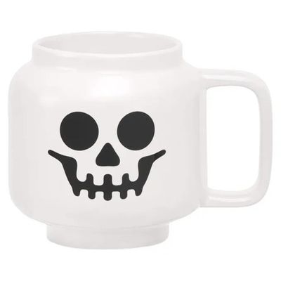 LEGO Tazza in Ceramica a Forma di Testa Minifigura Scheletro, 530 ml