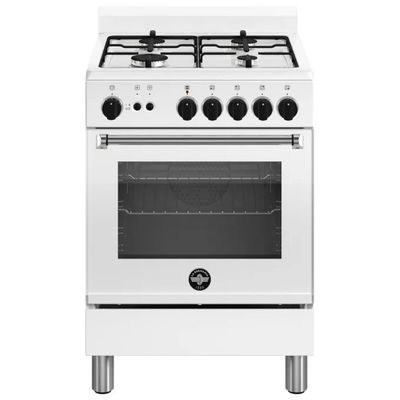 La Germania AMN664GBV24 Cucina a Gas 4 Fuochi con Forno Elettrico Ventilato, 56 L, Classe A+, Bianca La Germania AMN664GBV24 Cucina a Gas 4 Fuochi con Forno Elettrico Ventilato, 56 L, Classe A+, Bianca