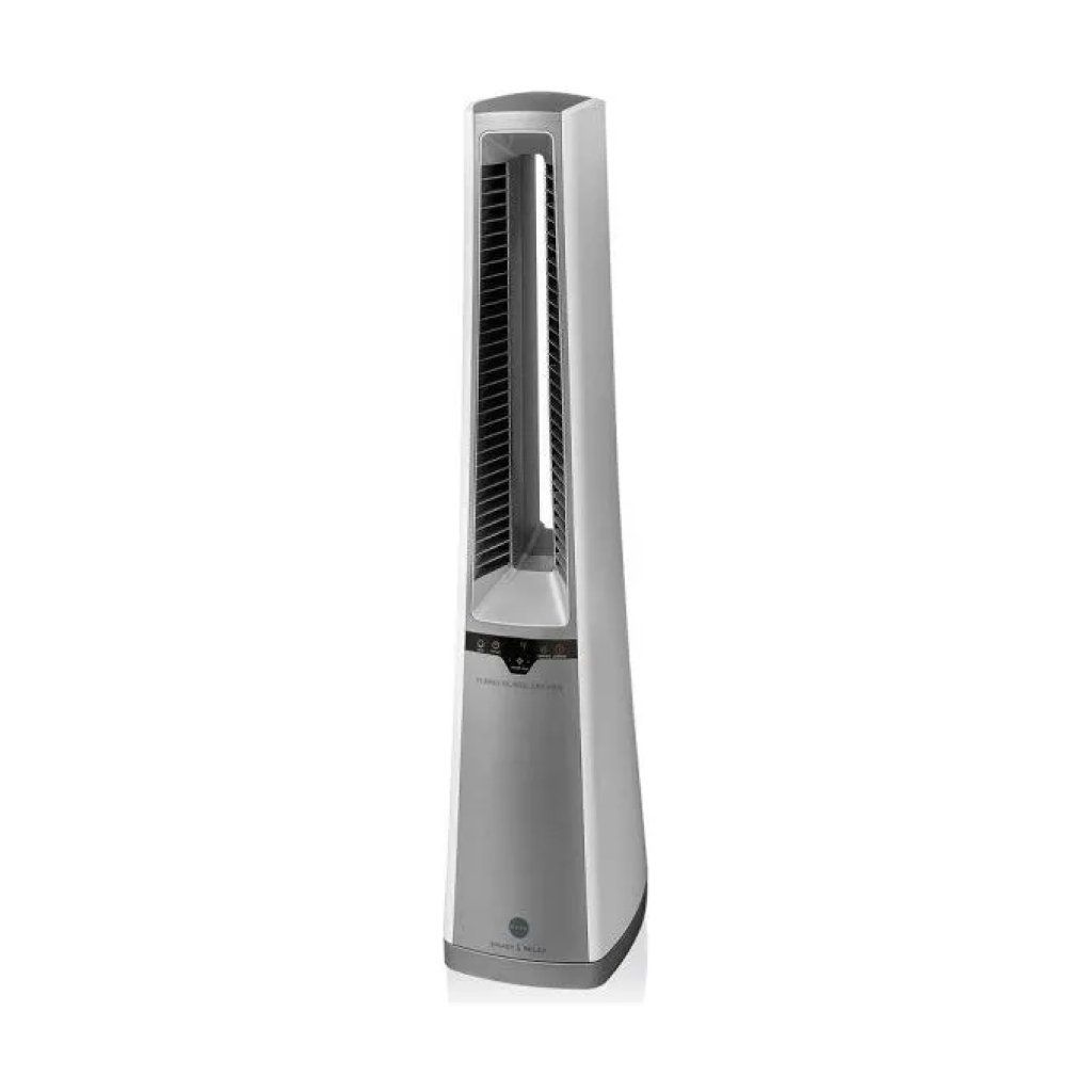 Macom 996 Turbo Bladeless Fan – Ventilatore a Torre Senza Pale, Argento