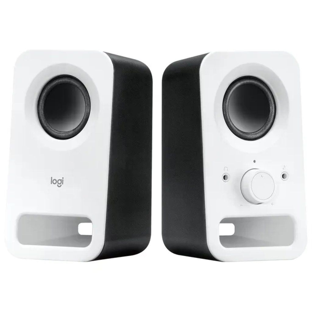 Logitech Z150 Altoparlanti Stereo 2.0 per PC, 3 W RMS, Bianco
