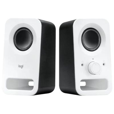 Logitech Z150 Altoparlanti Stereo 2.0 per PC, 3 W RMS, Bianco
