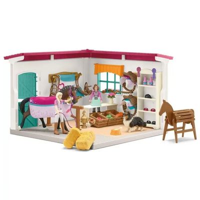Schleich Horse Club 42568 – Negozio per Cavallerizzi, Set da 67 Pezzi Schleich Horse Club 42568 – Negozio per Cavallerizzi, Set da 67 Pezzi