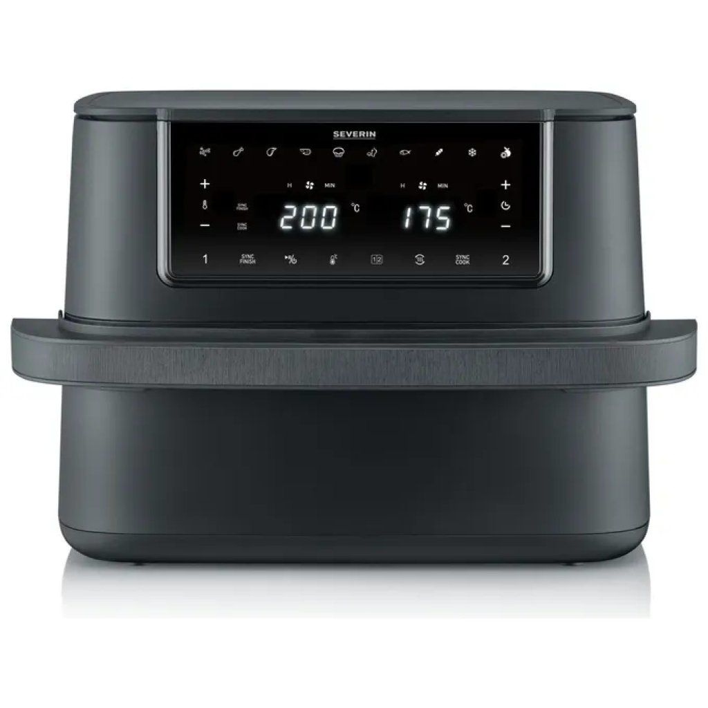 Severin FR 2490 Friggitrice ad Aria Doppia Zona 9 L, 2600 W