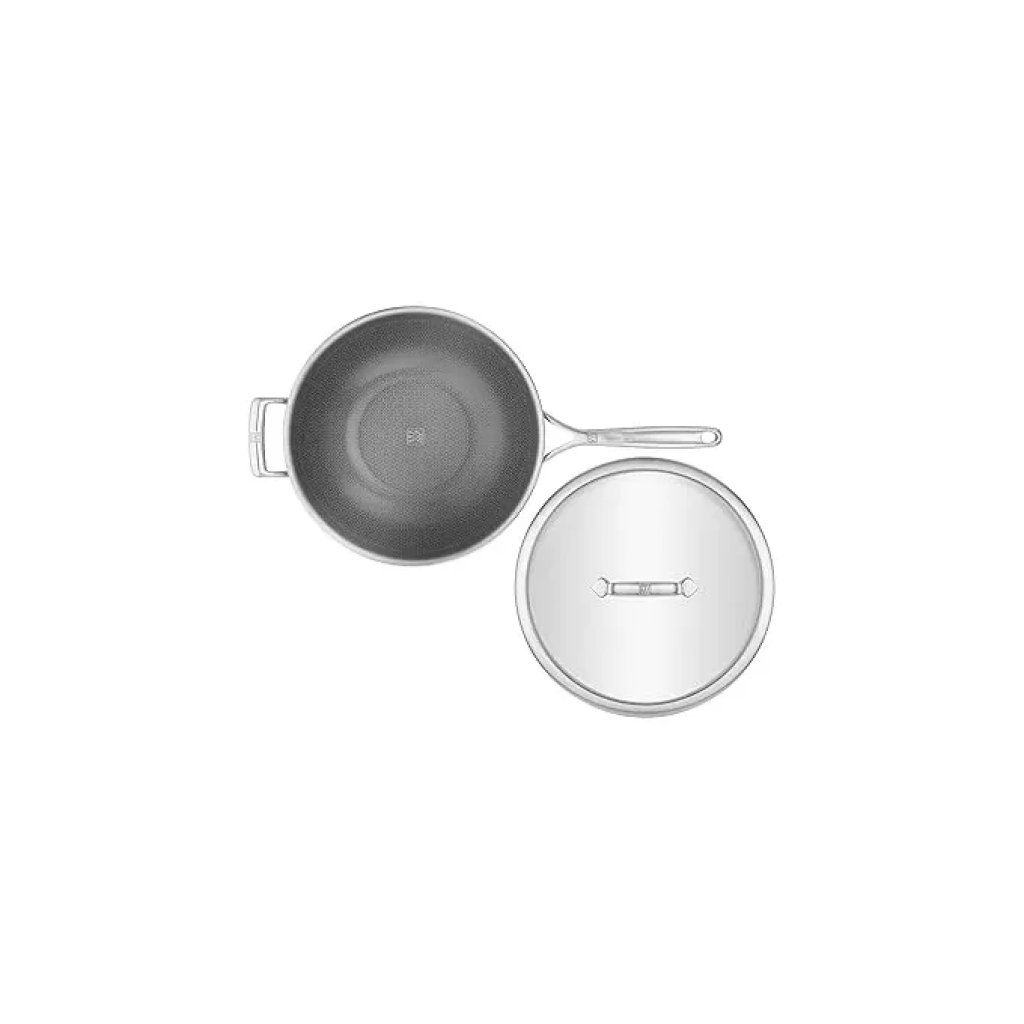 ZWILLING Peak Wok 30 cm con coperchio in vetro