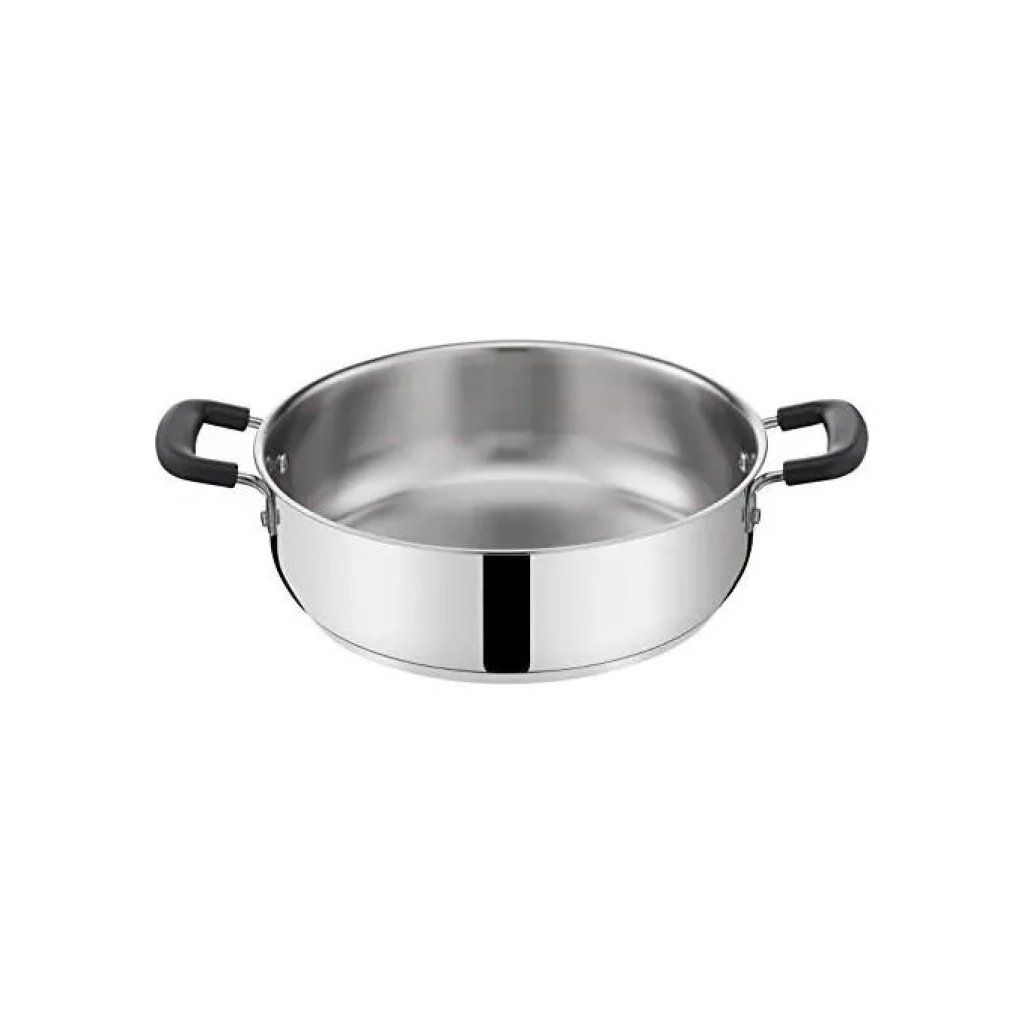 Lagostina Pratica Casseruola Bassa 24 cm in Acciaio Inox 18/10