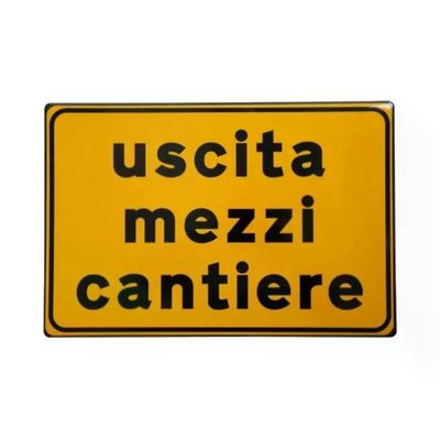 3G Cartello Uscita Mezzi Cantiere 60 x 40 cm