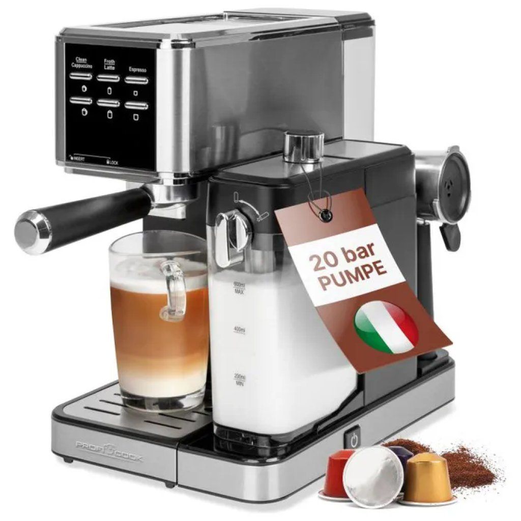 ProfiCook PC-ES-KA 1266 Macchina Espresso con Schiumalatte ProfiCook PC-ES-KA 1266 Macchina Espresso con Schiumalatte