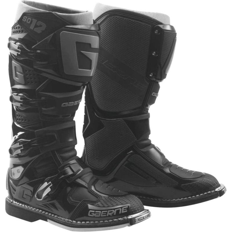 MITSUBISHI Gaerne SG-12 Stivali da Motocross Neri con Dual Stage Pivot