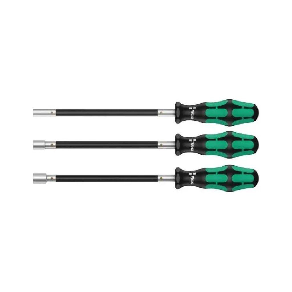Wera 391/3 Set di 3 cacciaviti flessibili per fascette stringitubo