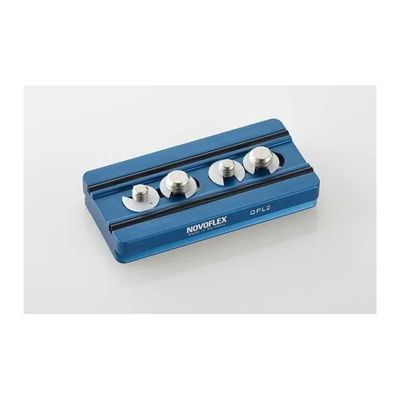 Novoflex QPL-2 Q=PLATE – Piastra a sgancio rapido blu, 84 mm