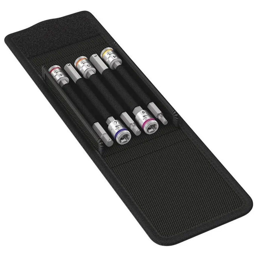 Wera Zyklop 8740 A HF 1 – Set 5 bussole esagonali da 1/4"
