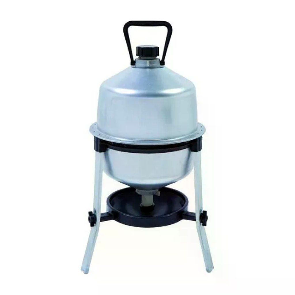 VIGOR-BLINKY Abbeveratoio zincato per polli e galline 30 L con tre piedi VIGOR-BLINKY VIGOR-BLINKY Abbeveratoio zincato per polli e galline 30 L con tre piedi VIGOR-BLINKY