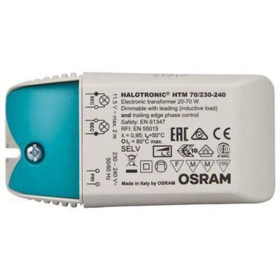 OSRAM Halotronic HTM 70 Trasformatore Elettronico 12V Dimmerabile OSRAM Halotronic HTM 70 Trasformatore Elettronico 12V Dimmerabile