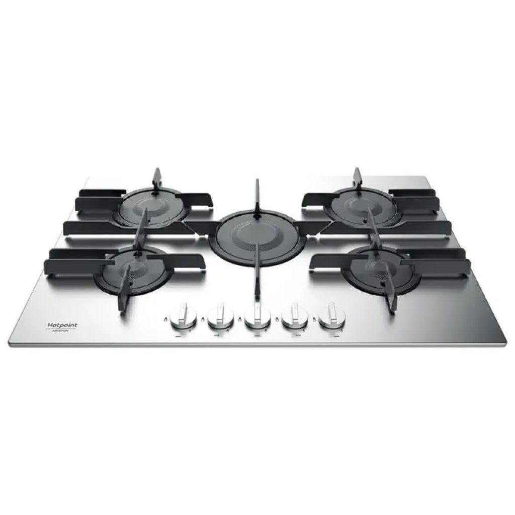 Hotpoint FTGHL751DIXHA Piano cottura a gas 75 cm, 5 fuochi, inox