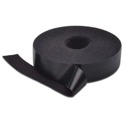 DIGITUS Nastro a Strappo in Rotolo, 10 m x 20 mm, Nero DIGITUS Nastro a Strappo in Rotolo, 10 m x 20 mm, Nero