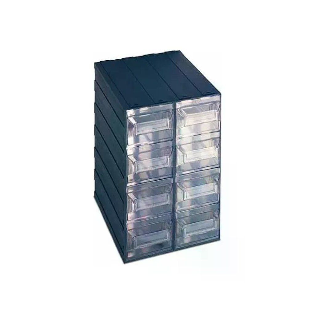 Terry Vision 21 – Cassettiera modulare a 8 cassetti trasparenti, verde