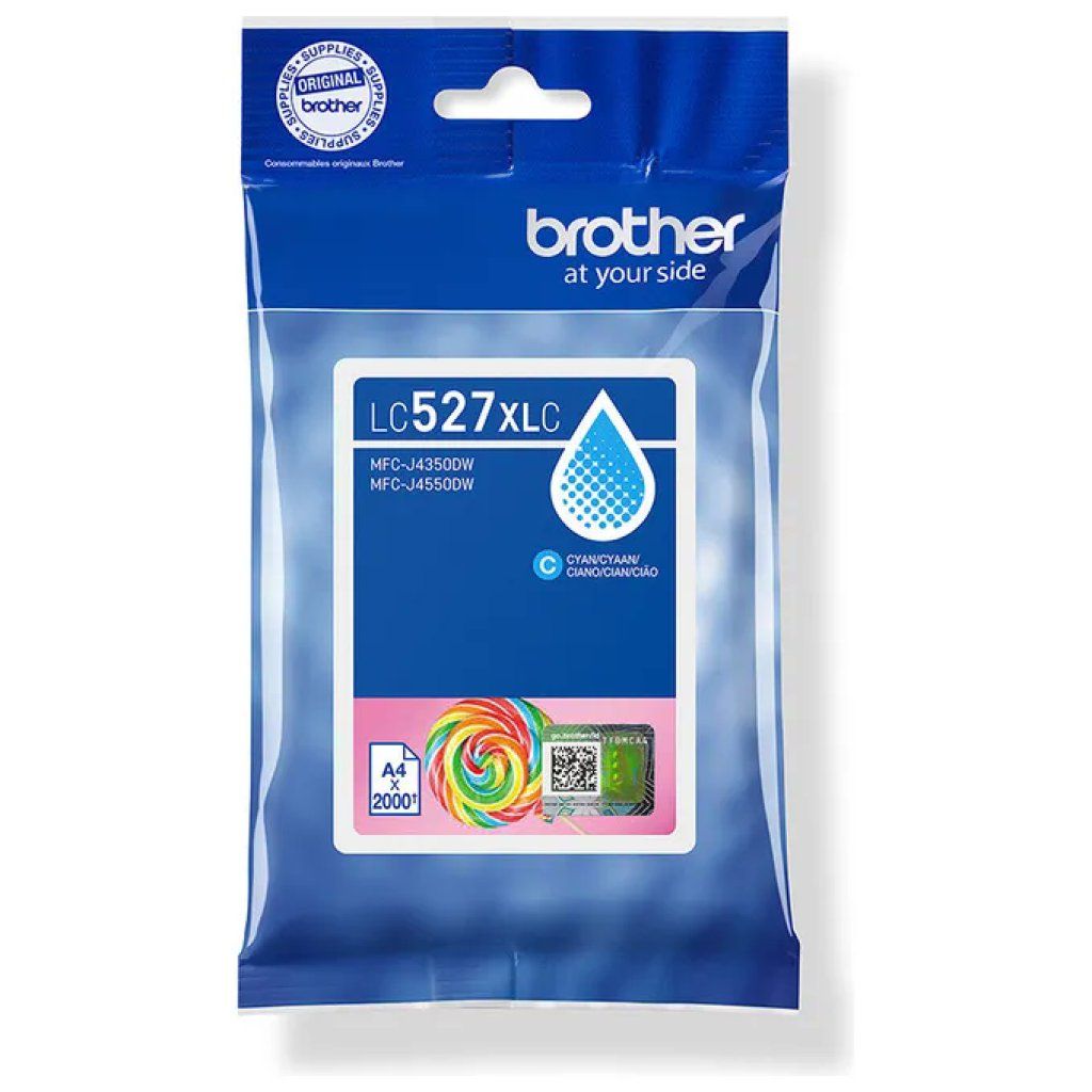 Brother LC527XLC Cartuccia Originale Ciano ad Alta Resa Brother LC527XLC Cartuccia Originale Ciano ad Alta Resa