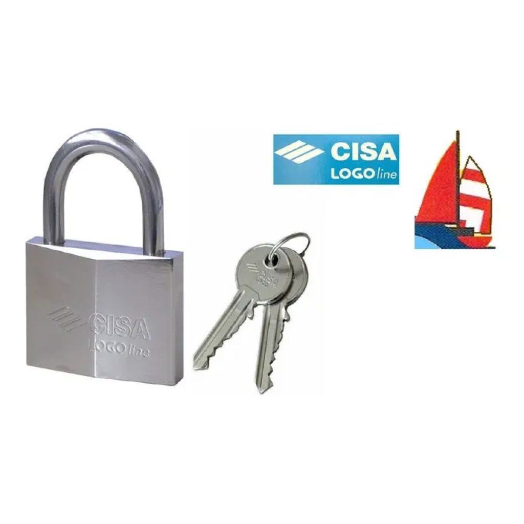 CISA 21710600 Lucchetto ad arco inox 60 mm con chiave piatta