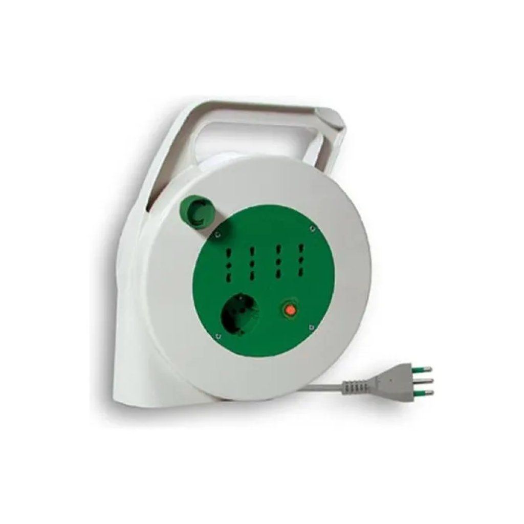 Fanton Puma 01350 Avvolgicavo 15 m, 5 Prese e Disgiuntore Termico
