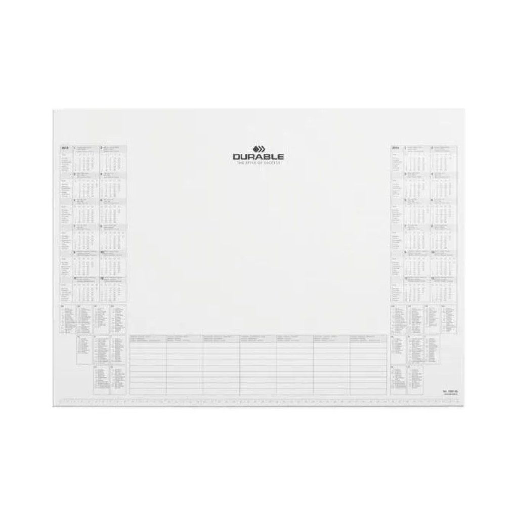 DURABLE 7292-02 – Ricambio sottomano con calendario biennale, 57 × 41 cm