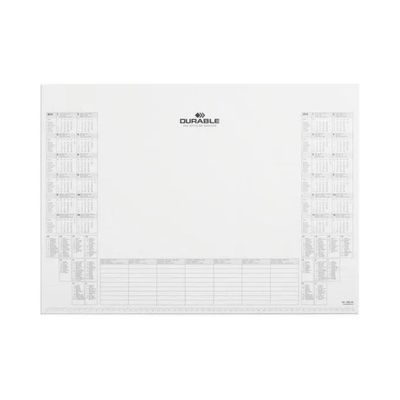 DURABLE 7292-02 – Ricambio sottomano con calendario biennale, 57 × 41 cm