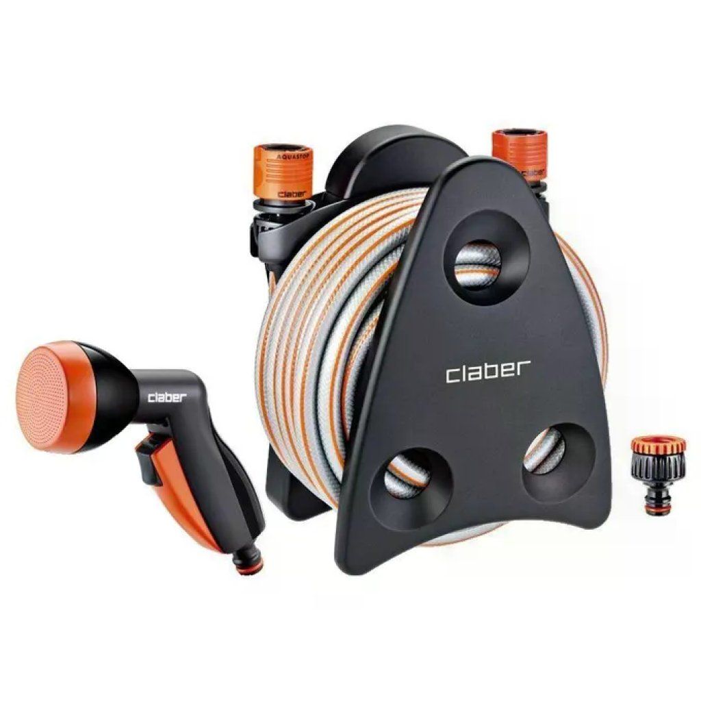 Claber Garden Set 10 – Avvolgitubo portatile con tubo da 10 m Claber Garden Set 10 – Avvolgitubo portatile con tubo da 10 m