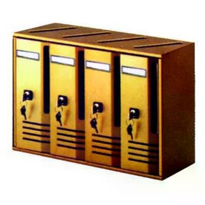 Alubox Cubo C5 Blocchiera Sabbia a 4 Scomparti