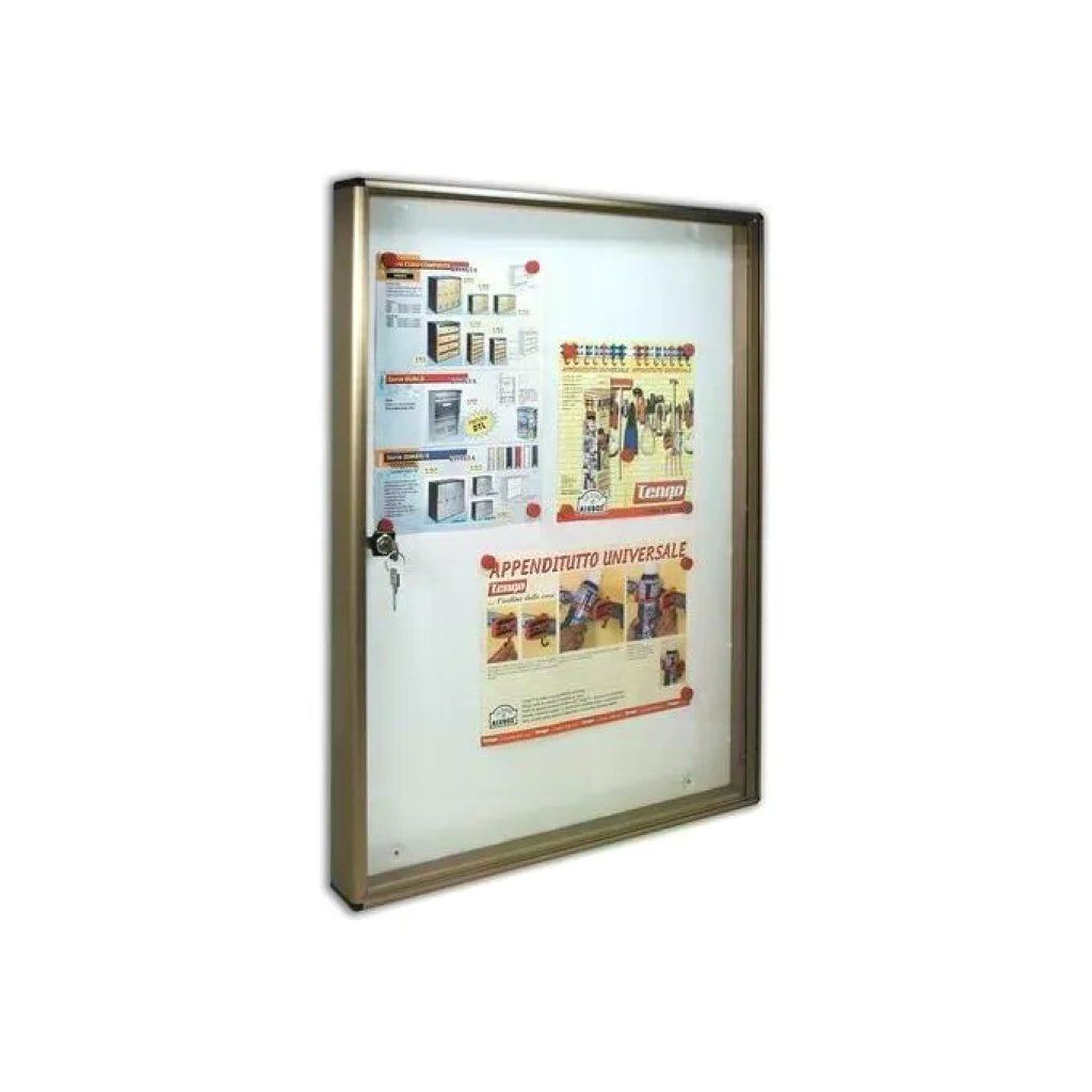 Alubox BC 5 Bacheca Porta Avvisi Bronzo per 4 Fogli A4
