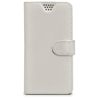 Celly Wally XXL Custodia a Libro Universale Bianca