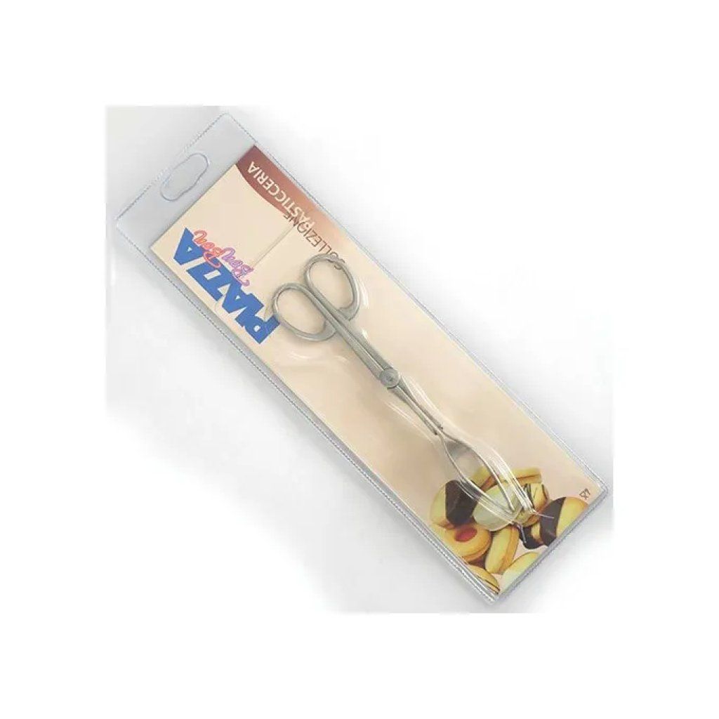 PIAZZA EFFEPI 0202001 – Pinza per dolci in acciaio inox, 20 cm, nera
