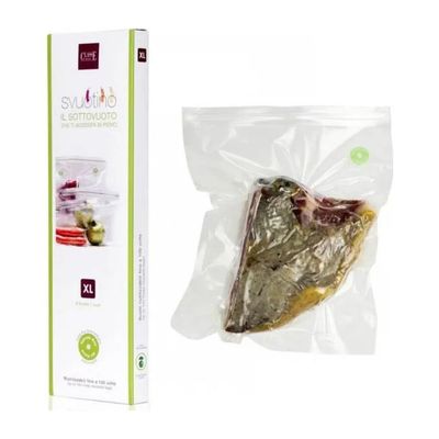CLASSE Set da 10 Buste Sottovuoto Riutilizzabili per Alimenti
