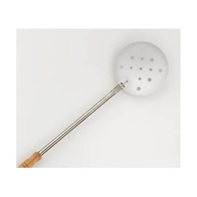 Lilly Codroipo 3641520 – Pala forata per pizza in acciaio inox, 20 cm, manico in legno da 170 cm