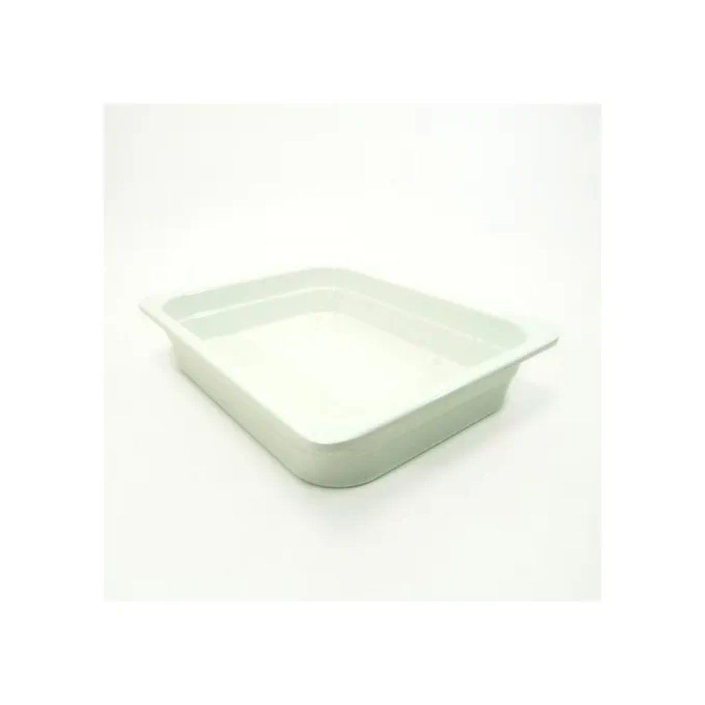 CASALINGHI Bacinella rettangolare da gastronomia in melamina bianca 35,3 × 26,5 × 6 cm