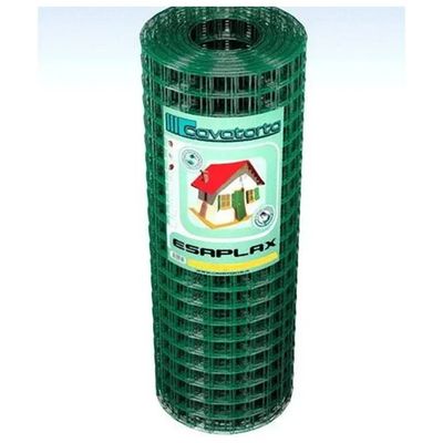 Cavatorta Esaplax Rete Elettrosaldata Plastificata Verde Alpi, 80 cm x 25 m