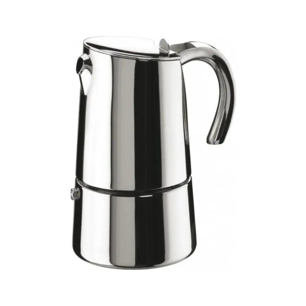 Pinti Inox Caffettiera Moka in Acciaio Inox, 4 Tazze
