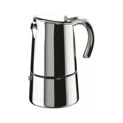 Pinti Inox Caffettiera Moka in Acciaio Inox, 4 Tazze Pinti Inox Caffettiera Moka in Acciaio Inox, 4 Tazze