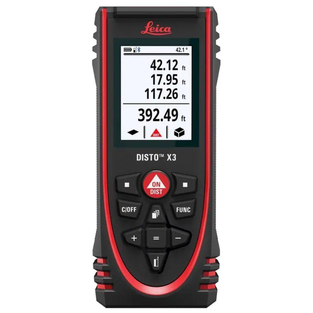 Leica DISTO X3 Misuratore Laser di Distanza 150 m, IP65, Bluetooth Smart