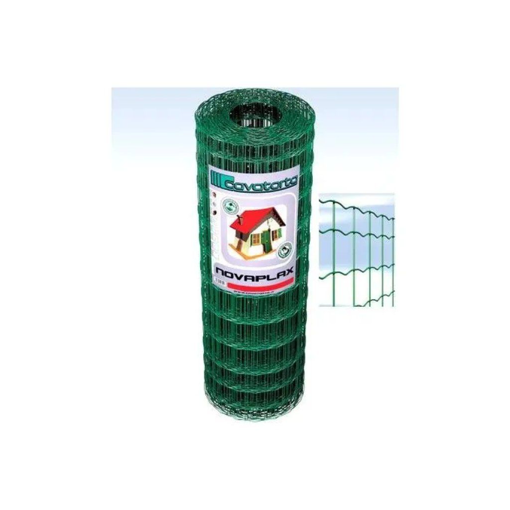 Cavatorta Novaplax – Rete elettrosaldata verde 180 cm x 25 m