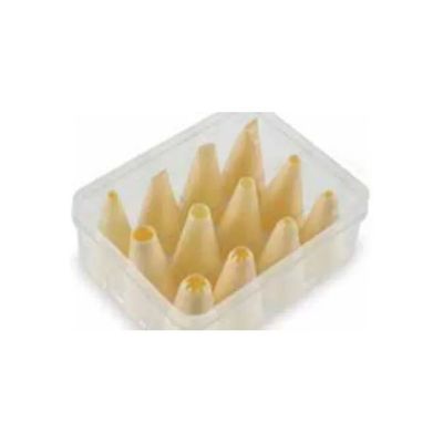 TRIX GOMMA – Set 12 bocchette grandi in plastica per dolci