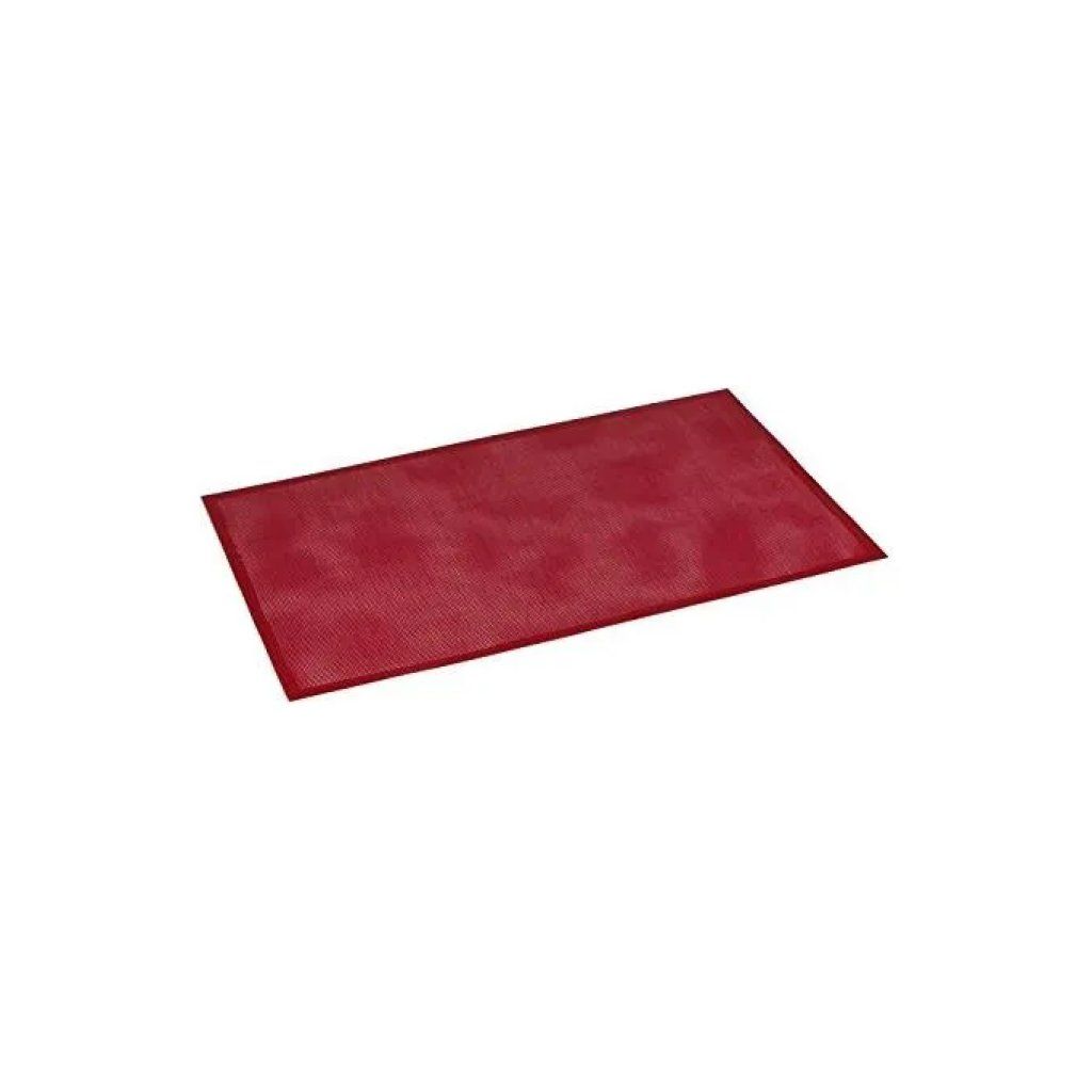 PAVONI ITALIA Pavoni Forosil PAO575085 Tappetino da Forno in Silicone Microforato 58,5 × 38,5 cm Rosso