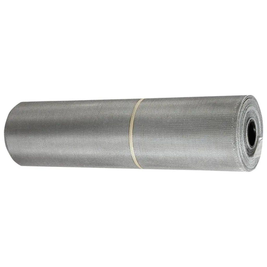 YEPPON Tela zanzariera in alluminio extr rigida 50 cm x 30 m, maglia 18x16, grigia