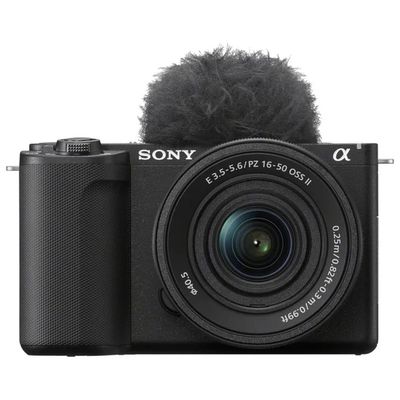 Sony ZV-E10 II Fotocamera Mirrorless APS-C 26 MP con Obiettivo 16-50 mm, Video 4K 60p, Nera